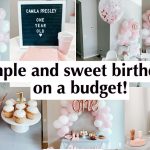 Simple and sweet birthday party on a budget